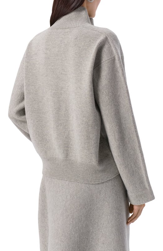 Кардиган из шерсти и хлопка Jil Sander J02HP0035/J14804 Серый  J02HP0035/J14804 Фото 4