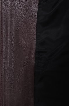 Женская кожаная куртка CO бордового цвета, арт. 6397PSGV | Фото 7 (Длина (верхняя одежда): Короткие; Материал сплава: Проставлено; Материал внешний: Натуральная кожа; Драгоценные камни: Проставлено; Материал подклада: Синтетический материал; Рукава: Длинные; Кросс-КТ: Легкие, Куртка; Женское Кросс-КТ: Замша и кожа; Стили: Минимализм)
