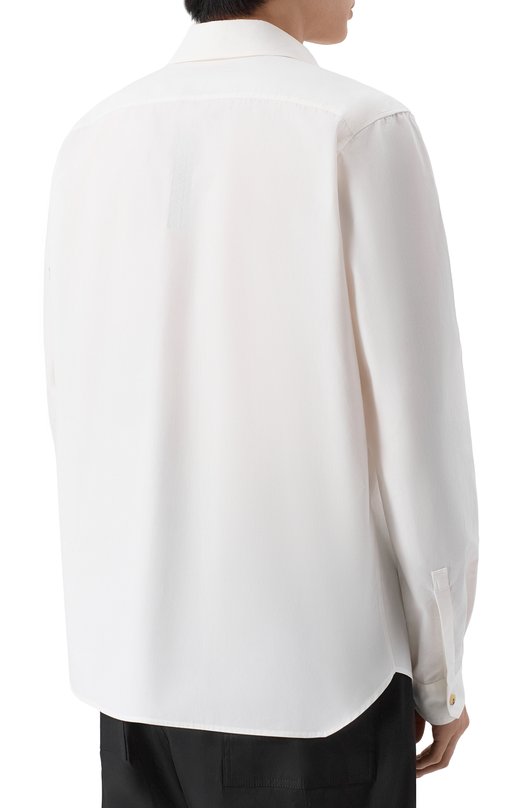 Хлопковая рубашка Rick Owens RU01F2291/P Белый  RU01F2291/P Фото 4