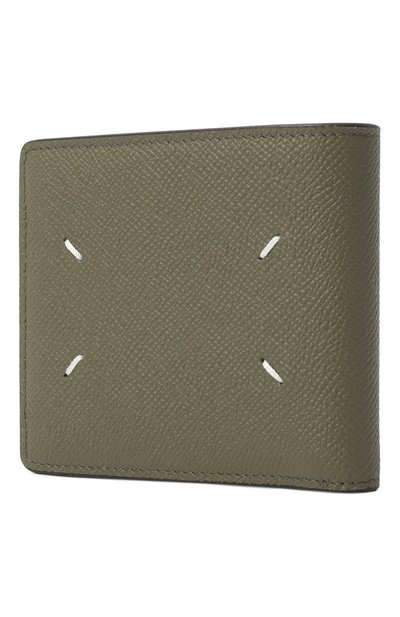 Кожаное портмоне MAISON MARGIELA хаки цвета по цене 55050 руб., арт. S35UI0435/P4745, фото 2 Кожаное портмоне MAISON MARGIELA, арт. S35UI0435/P4745, фото 2