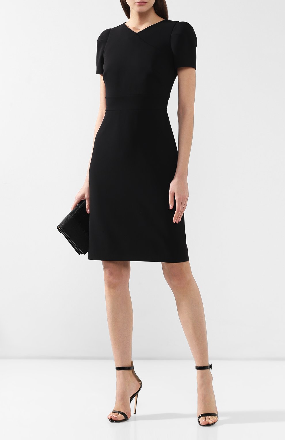 Шерстяное платье GIORGIO ARMANI черного цвета по цене 199500 руб., арт. 9SHVA01S/T001T, фото 2 Шерстяное платье GIORGIO ARMANI, арт. 9SHVA01S/T001T, фото 2