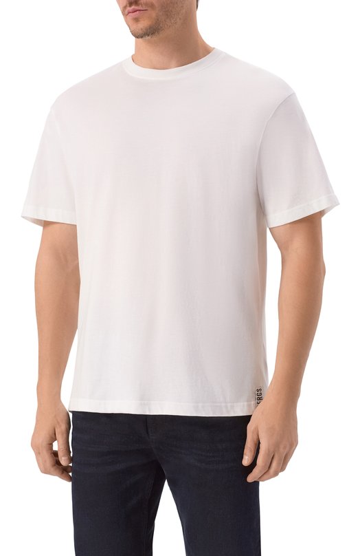 Хлопковая футболка Dirk Bikkembergs BMT1305 Белый  BMT1305 Фото 3
