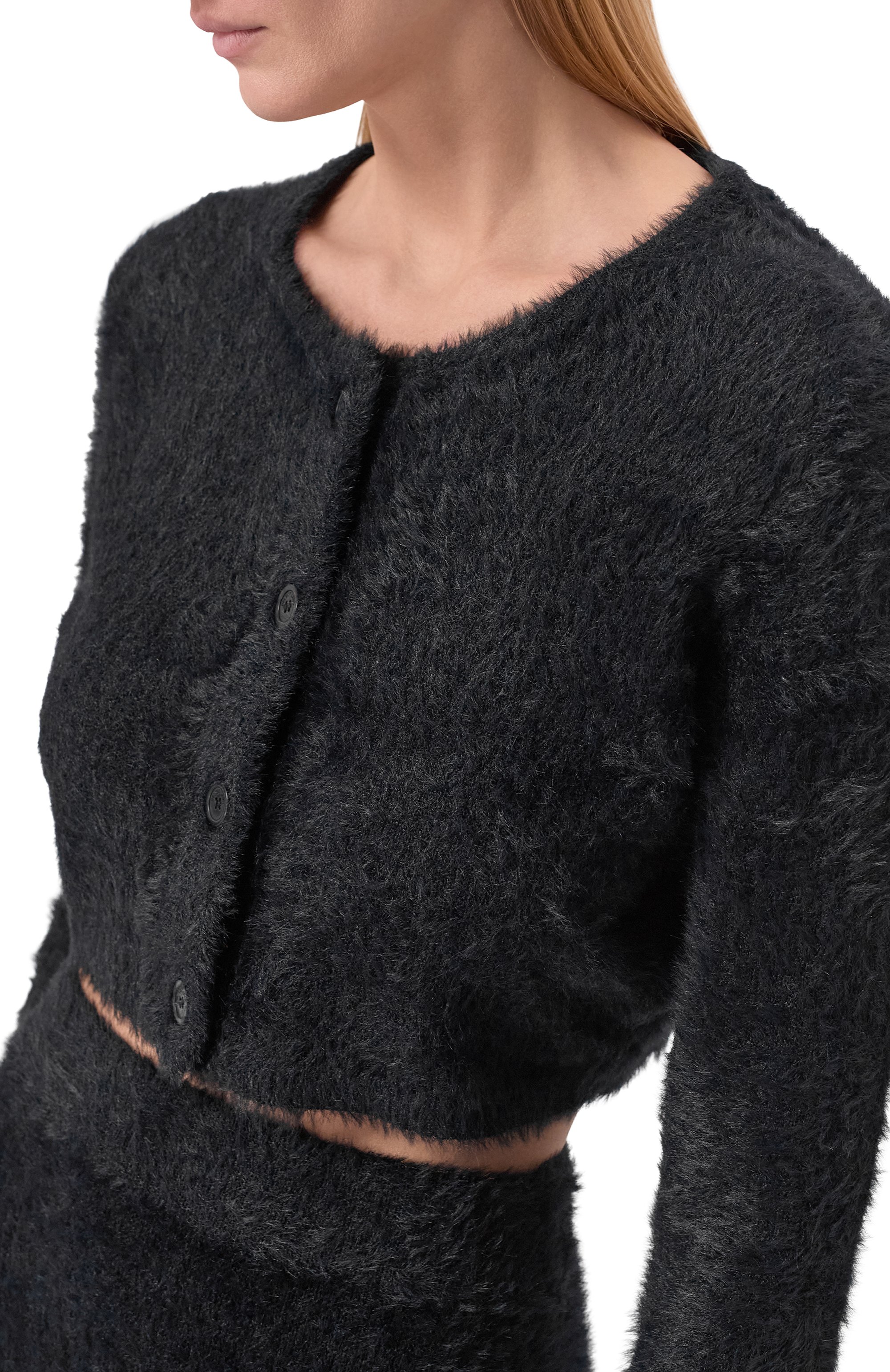 Кардиган HELMUT LANG черного цвета по цене 30750 руб., арт. P07HW701, фото 5 Кардиган HELMUT LANG, арт. P07HW701, фото 5