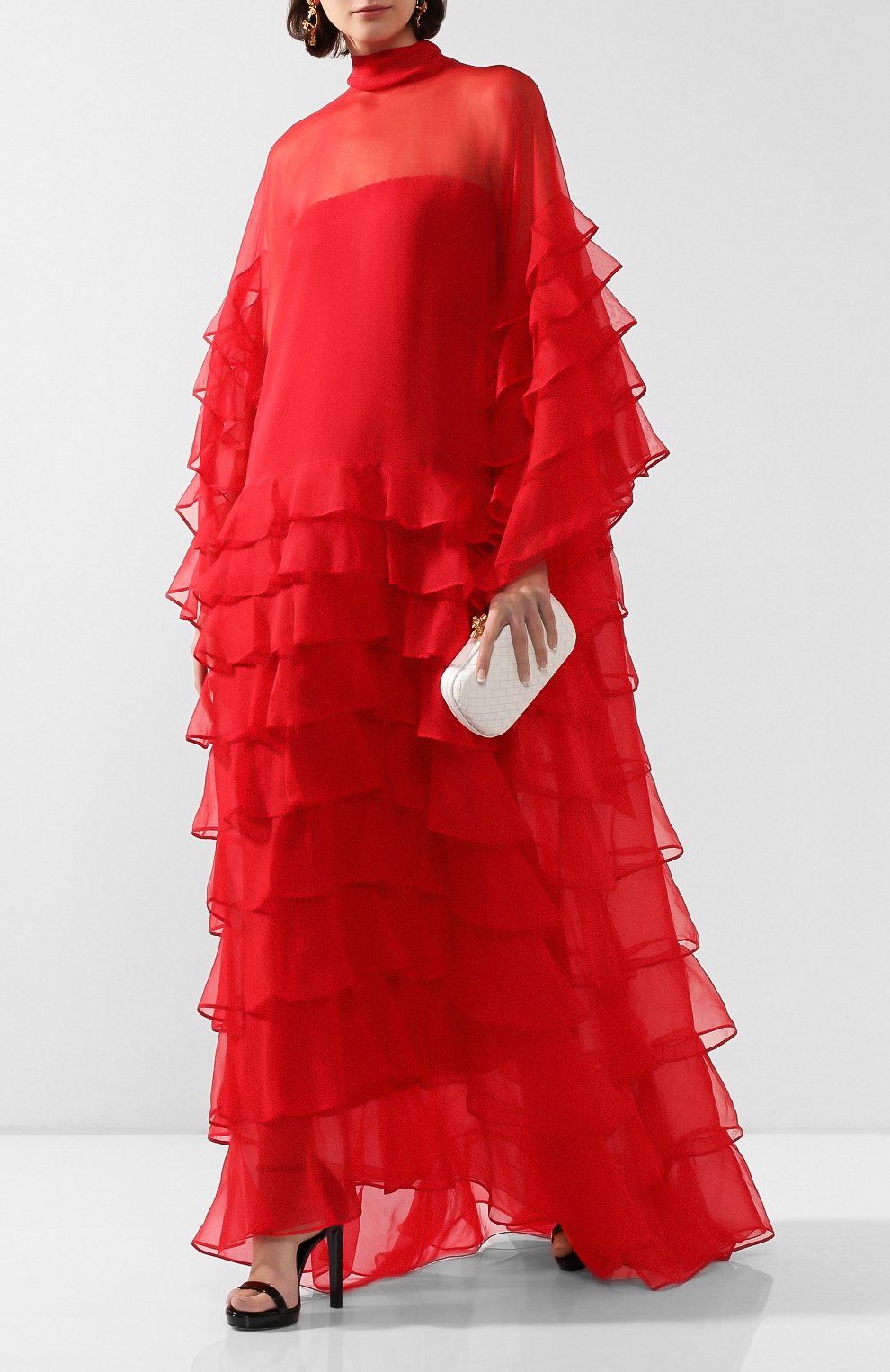 Шелковое платье VALENTINO, арт. SB3VD9701C8, фото 2