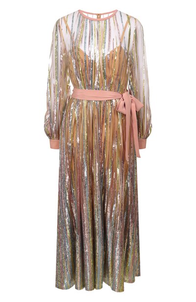 Женское платье с отделкой пайетками ELIE SAAB, арт. D1018NR26/YA060