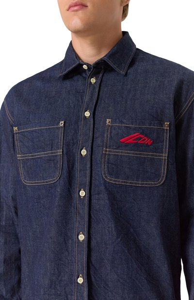 Джинсовая рубашка icon DSQUARED2 темно-синего цвета по цене 55000 руб., арт. S79DL0058/D30011, фото 5 Джинсовая рубашка icon DSQUARED2, арт. S79DL0058/D30011, фото 5
