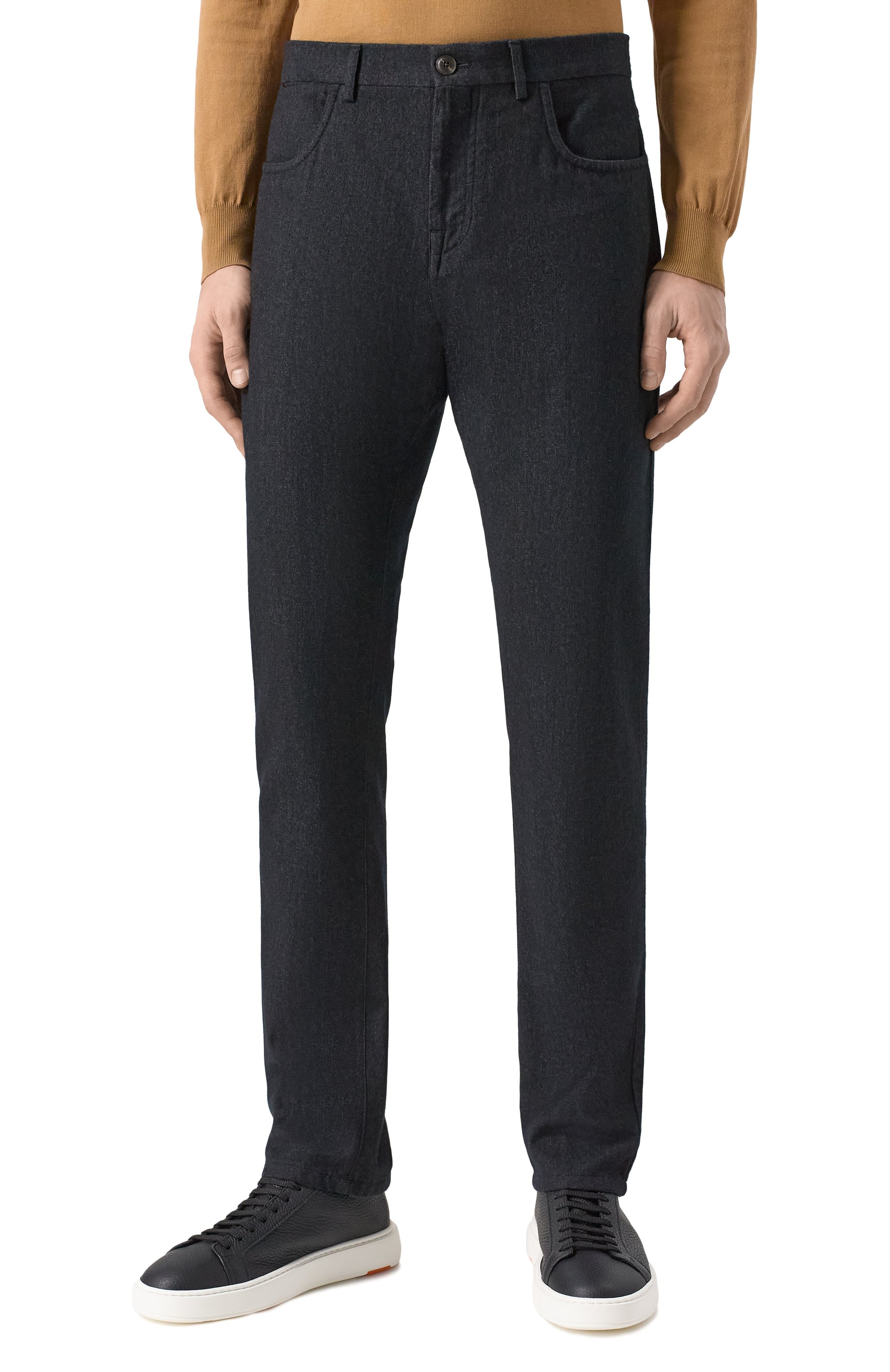 Брюки из хлопка и шерсти CANALI, арт. V1551/AV05333, фото 3