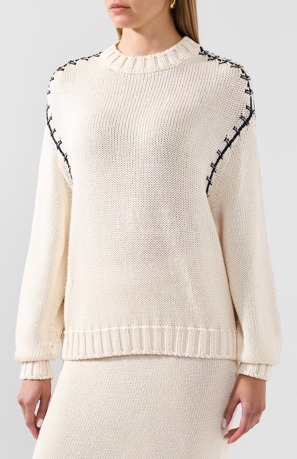 Пуловер из хлопка и шелка LORO PIANA, арт. FAL0231, фото 3