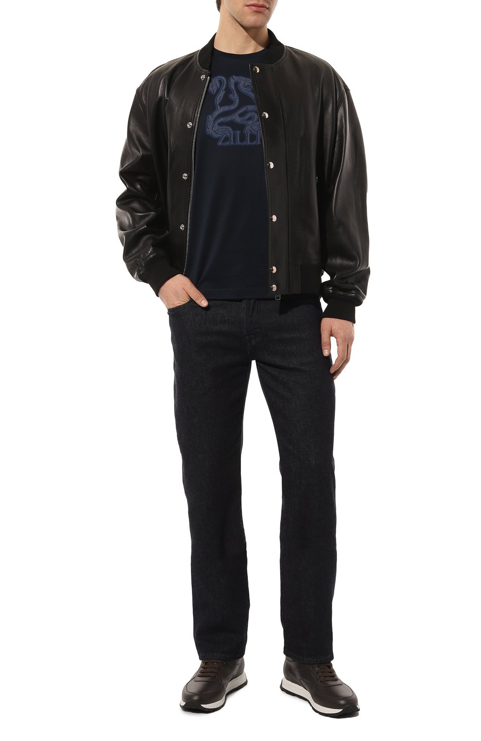 Хлопковая футболка ZILLI, арт. MBZ-NT530-GRIF1/MC01, фото 2