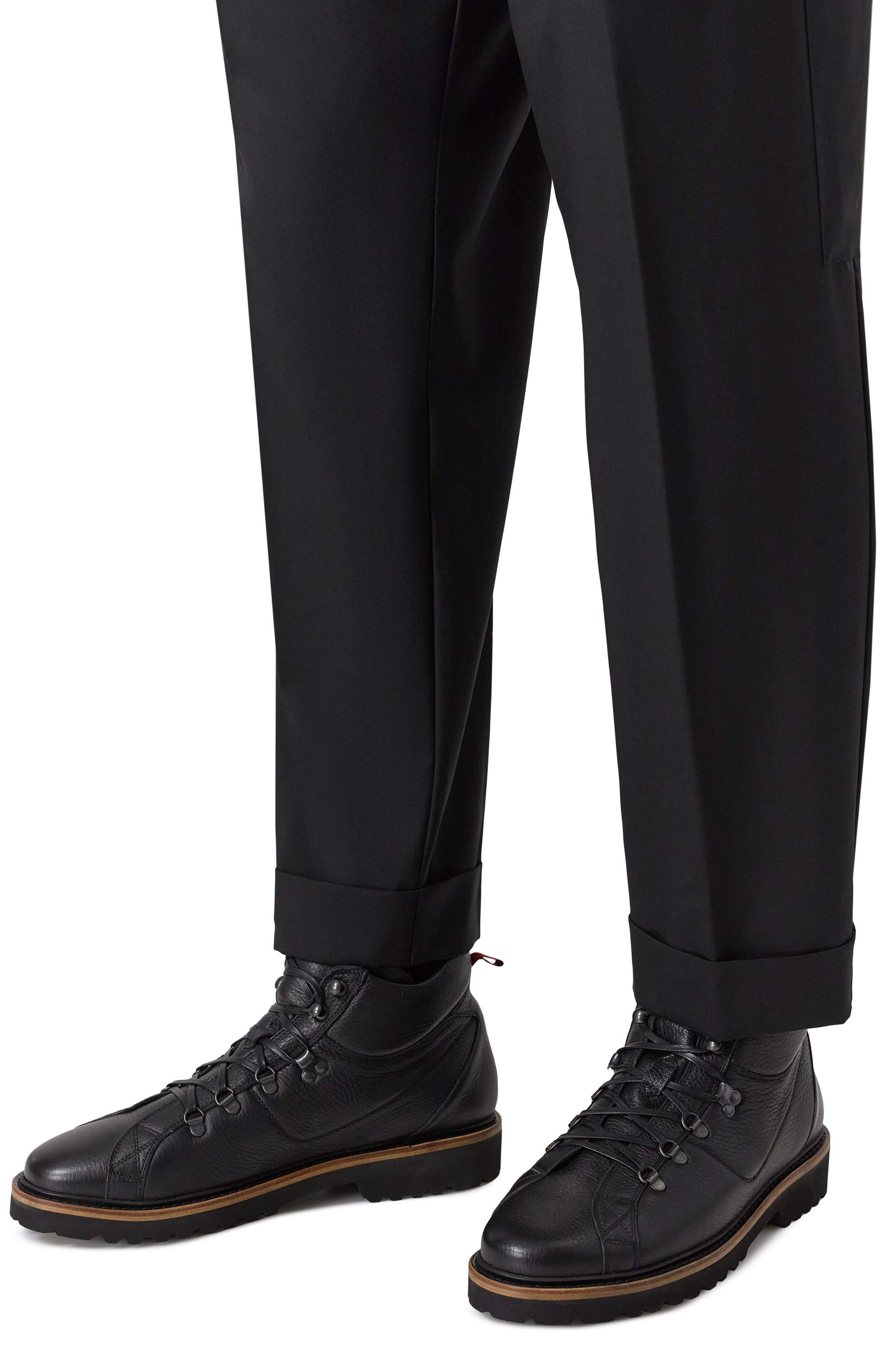 Кожаные ботинки KITON, арт. USSA175N0012608, фото 3