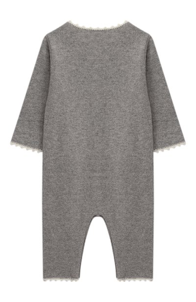 Кашемировый комбинезон OSCAR ET VALENTINE серого цвета по цене 22500 руб., арт. COM04CHERRY, фото 2 Кашемировый комбинезон OSCAR ET VALENTINE, арт. COM04CHERRY, фото 2