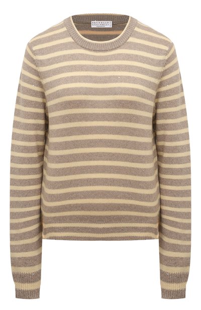 Женский пуловер из шерсти и кашемира BRUNELLO CUCINELLI, арт. MBM758010P