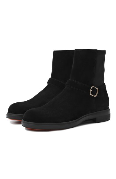 Женские замшевые ботинки SANTONI, арт. WTYG72442NERNHI0