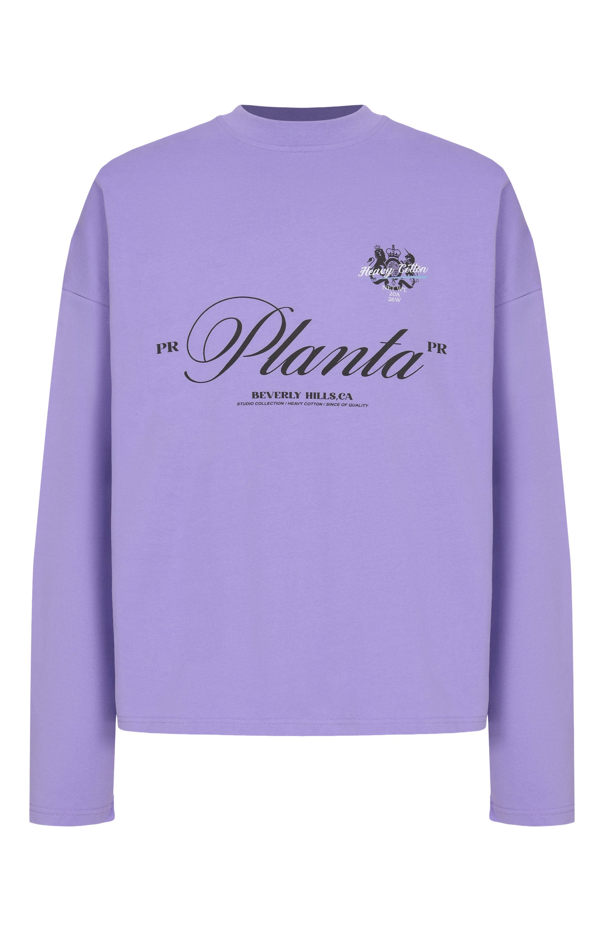 Хлопковый лонгслив PLANTA ROSA, арт. PR/L02.1/COMPLEXITY/220VELVET, фото 1