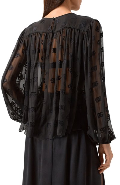 Шелковая блузка DOLCE & GABBANA, арт. F7AD3T/FJTBR, фото 4