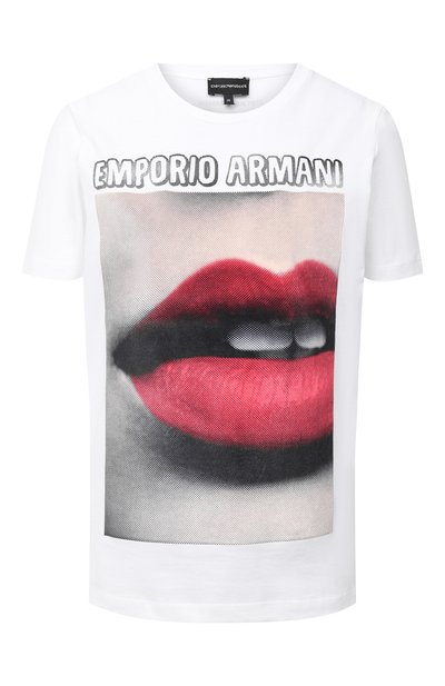 Женская хлопковая футболка EMPORIO ARMANI, арт. 6H2T7S/2J53Z