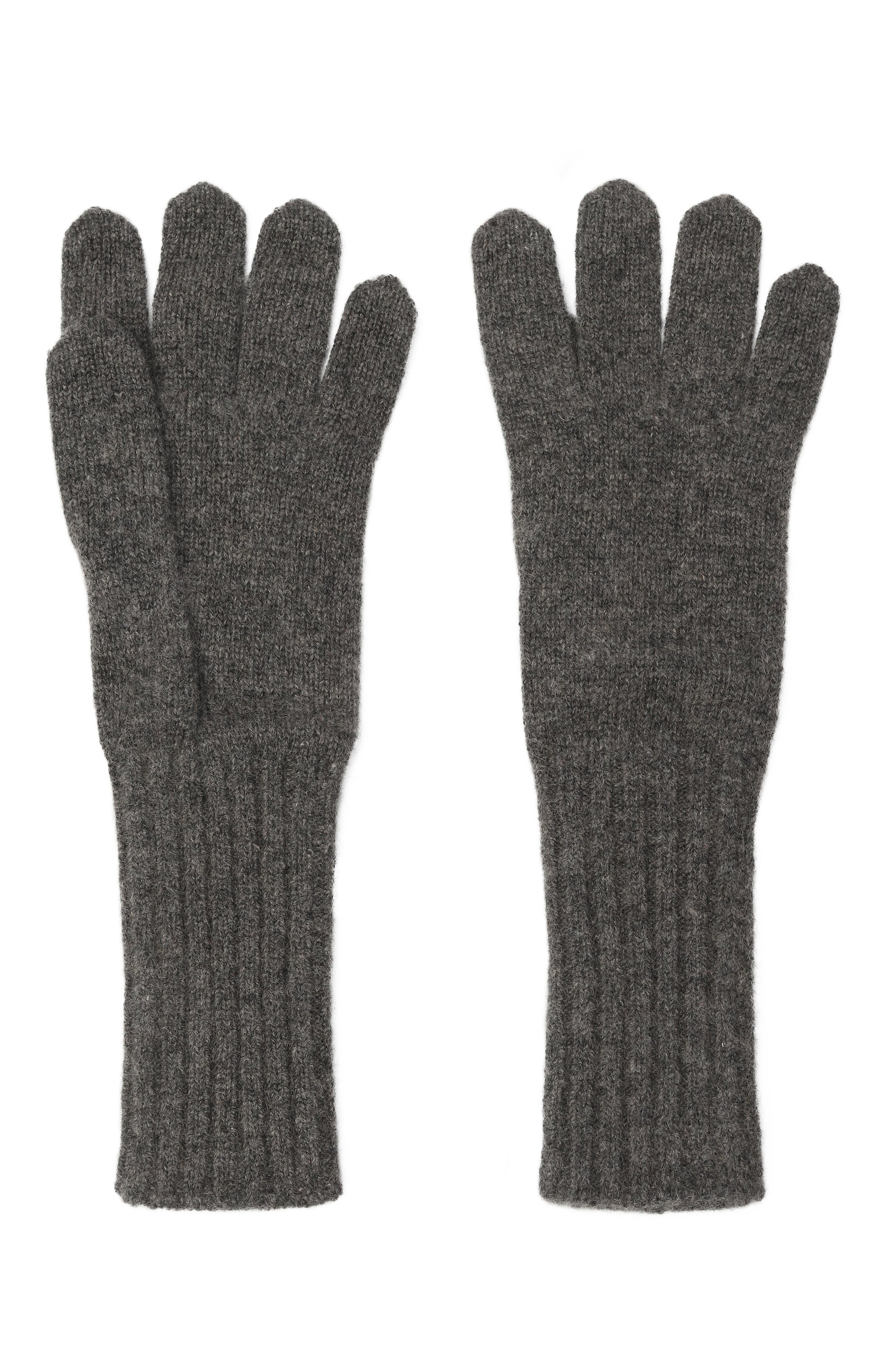 Кашемировые перчатки TEGIN темно-серого цвета по цене 15800 руб., арт. 5236-9921, фото 3 Кашемировые перчатки TEGIN, арт. 5236-9921, фото 3