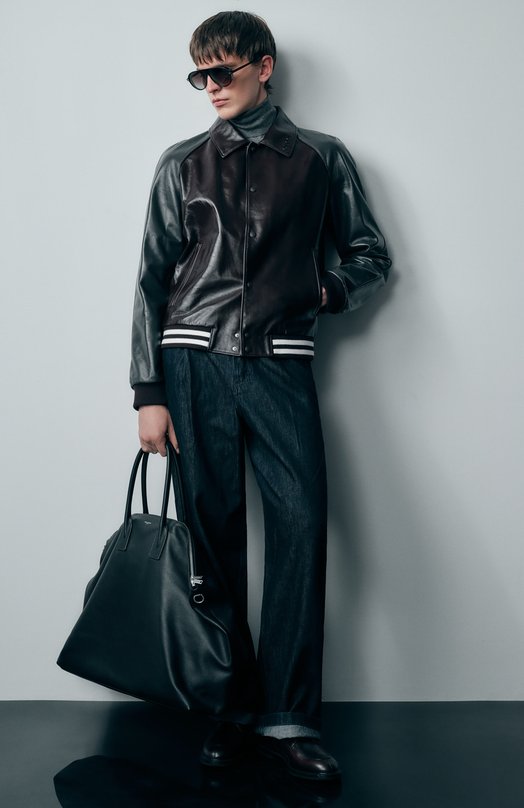 Кожаный бомбер Gucci 811298/XNA5E Бордовый  811298/XNA5E Фото 6