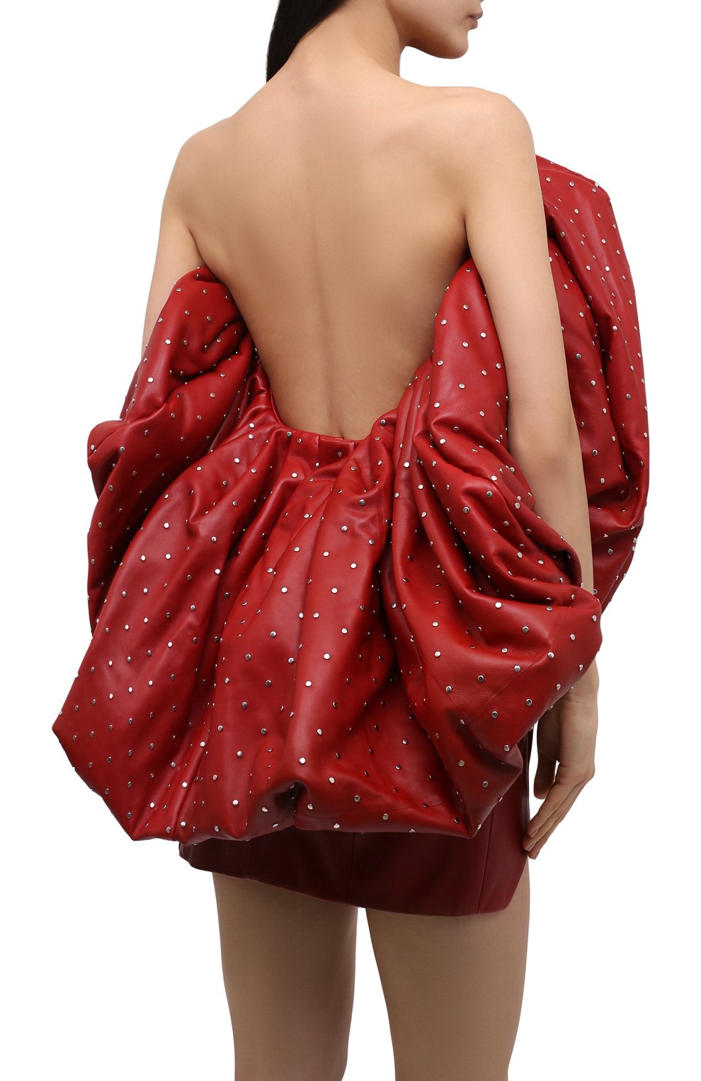 Кожаное платье SAINT LAURENT, арт. 510187/YC20K, фото 4