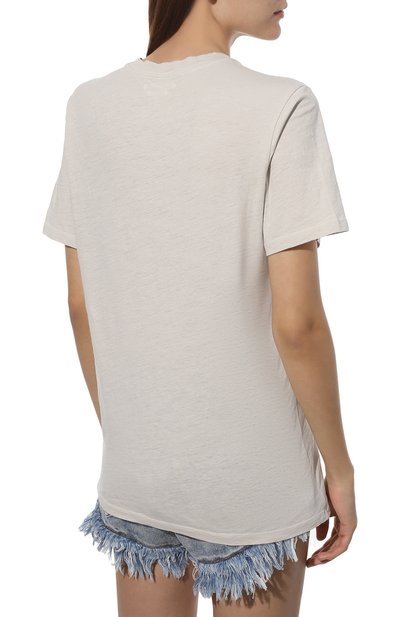 Хлопковая футболка ISABEL MARANT ETOILE, арт. TS0406-22P052E/ZEWEL, фото 4