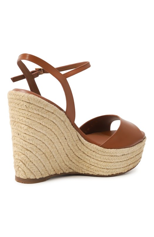 Кожаные босоножки Santoni WHZG71645ZNATYLC Коричневый  WHZG71645ZNATYLC Фото 5