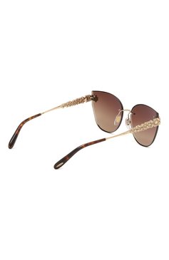 Женские солнцезащитные очки CHOPARD коричневого цвета, арт. L05S 300K | Фото 4 (Нос: Не проставлено; Региональные ограничения белый список (Axapta Mercury): Не проставлено; Тип очков: С/з; Материал: Металл; Оптика Гендер: оптика-женское; Очки форма: Cat-eye)