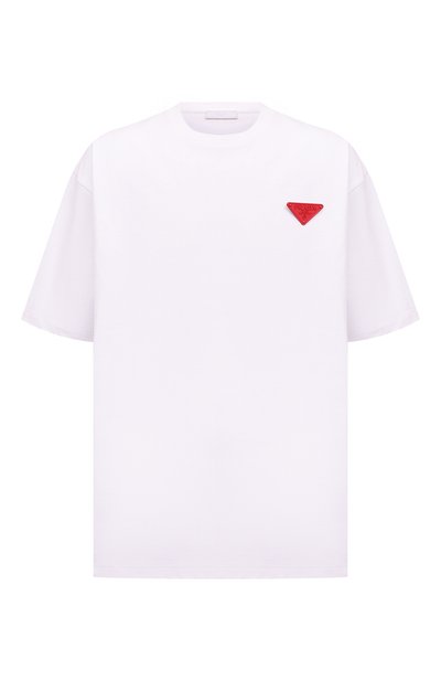 Хлопковая футболка PRADA, арт. UJN807-10UP-F0009-221, фото 1