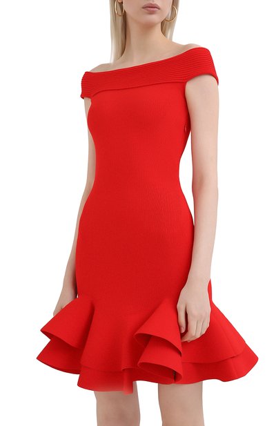 Платье из вискозы ALEXANDER MCQUEEN, арт. 633641/Q1APM, фото 3