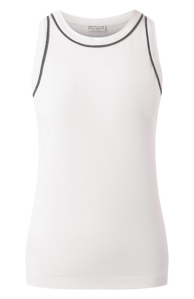 Женская хлопковая майка BRUNELLO CUCINELLI, арт. M0T81FP340