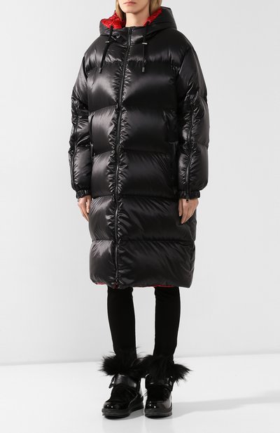Пуховик SEVEN LAB черного цвета по цене 42000 руб., арт. DJHL20-Q black/red, фото 3 Пуховик SEVEN LAB, арт. DJHL20-Q black/red, фото 3