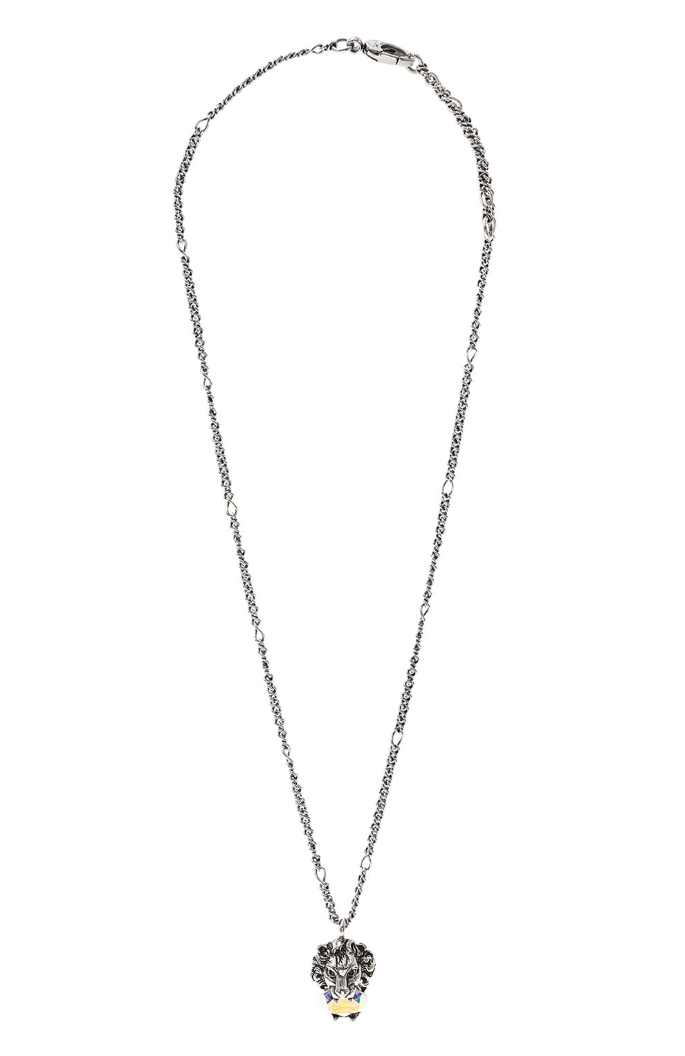 Колье GUCCI серебряного цвета по цене 46080 руб., арт. 412885 J3F42, фото 1 Колье GUCCI, арт. 412885 J3F42, фото 1