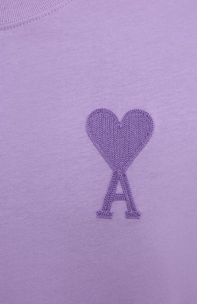 Хлопков ая футболка AMI, арт. E21HJ128.726, фото 5