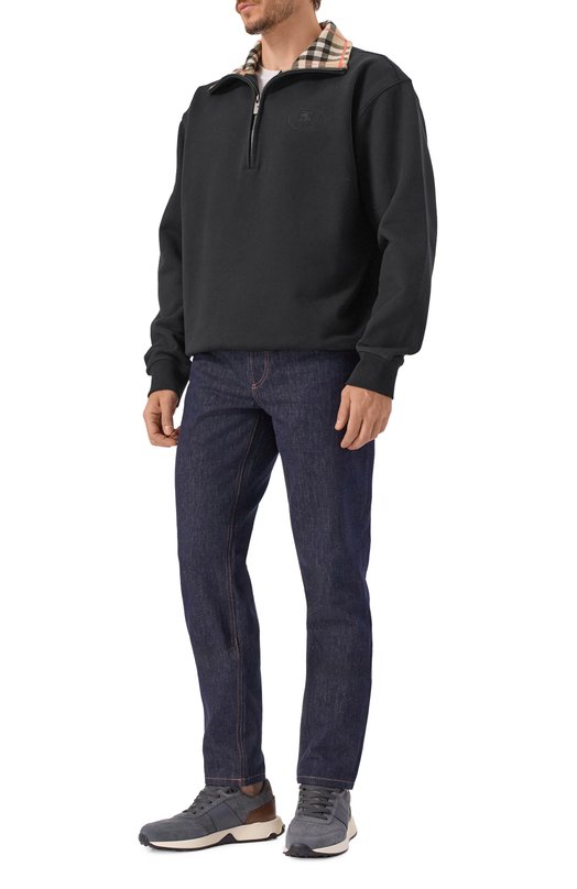 Хлопковый анорак Burberry 8109063 Чёрный  8109063 Фото 2