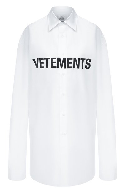 Женская хлопковая рубашка VETEMENTS, арт. UE51SH300W 1004/W