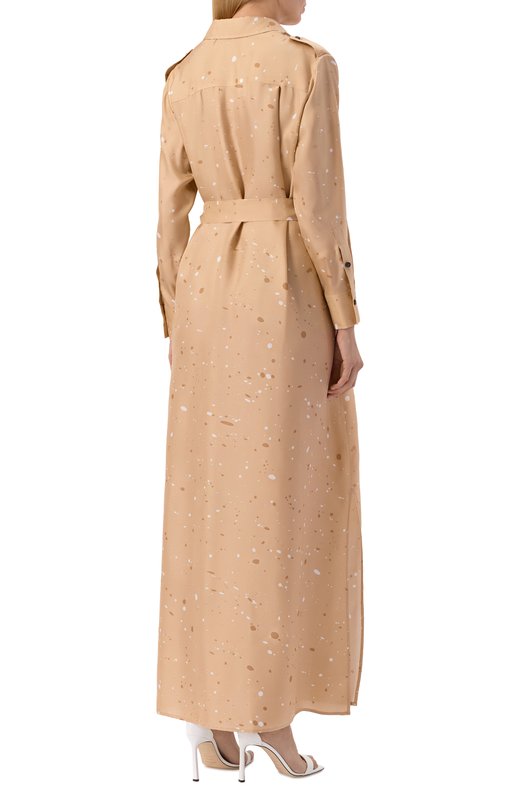 Шелковое платье Kiton D47321K0999G03 Бежевый  D47321K0999G03 Фото 3