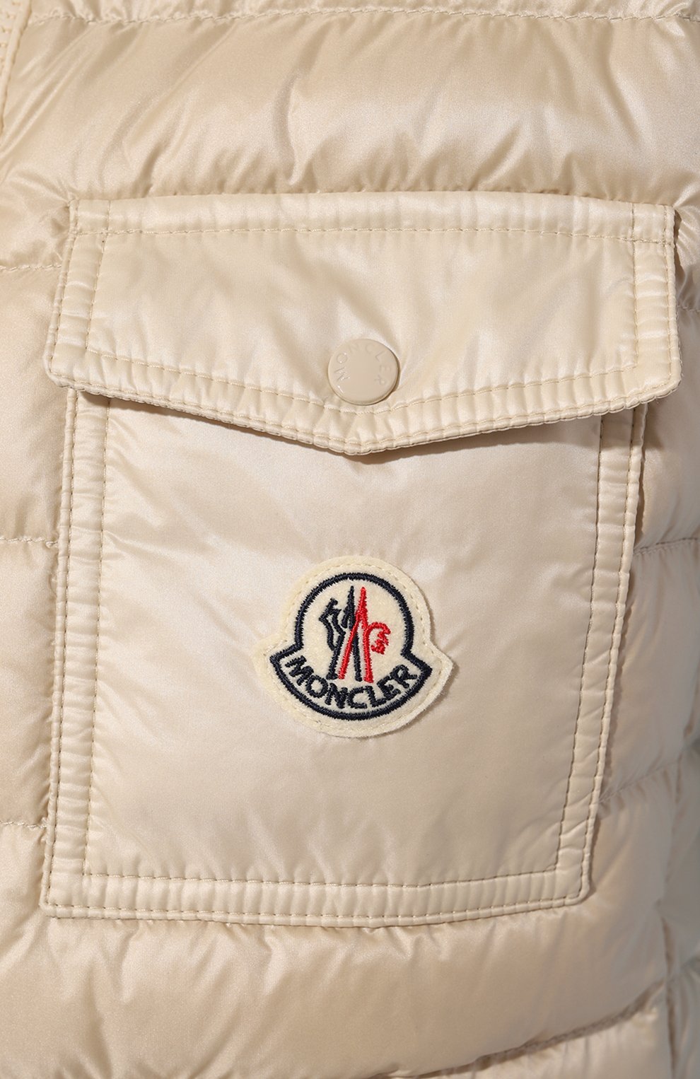 Пуховый жилет glygos MONCLER бежевого цвета по цене 129000 руб., арт. I10931A00028/595ZZ, фото 5 Пуховый жилет glygos MONCLER, арт. I10931A00028/595ZZ, фото 5