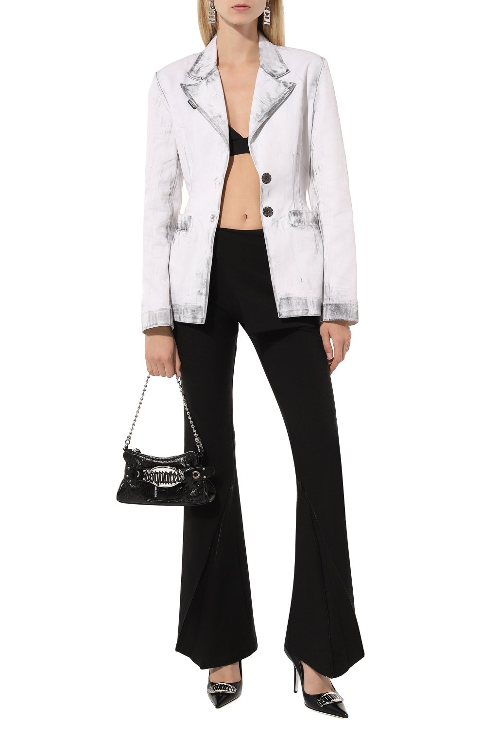 Хлопковый жакет WHO_AM, арт. FJ2-SS22.2-WHT, фото 2