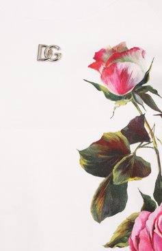 Женский хлопковый свитшот DOLCE & GABBANA белого цвета, арт. F9N61T/GDCZ0 | Фото 6 (Материал внешний: Хлопок; Рукава: Длинные; Длина (для топов): Укороченные; Женское Кросс-КТ: Свитшот-одежда; Стили: Спорт-шик)