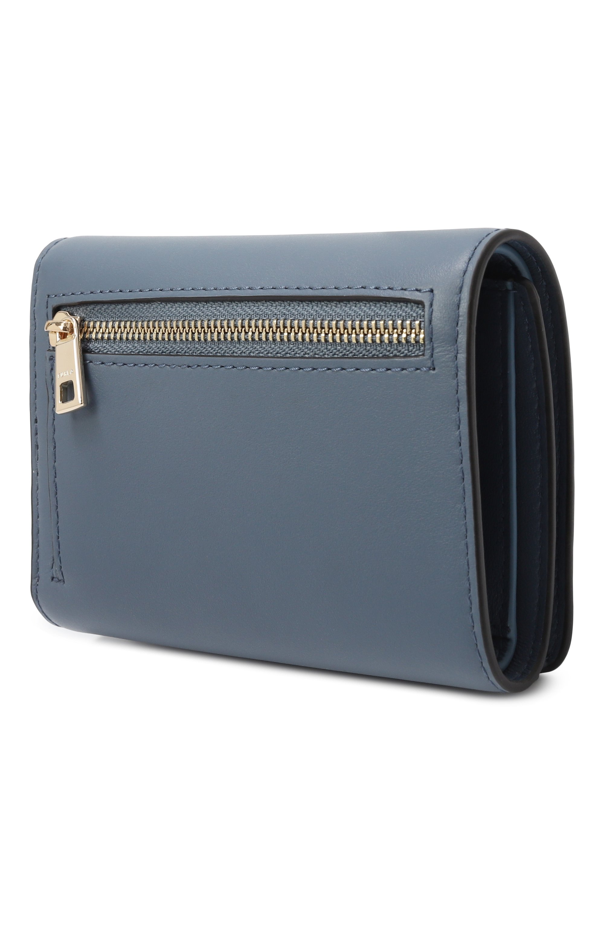 Кожаное портмоне FURLA голубого цвета по цене 18500 руб., арт. WP00442/AX0733, фото 2 Кожаное портмоне FURLA, арт. WP00442/AX0733, фото 2