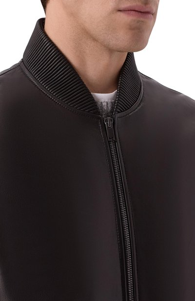 Кожаный бомбер MVST, арт. M25.1PM.0009/BIG SIZE/CREAM NAPA, фото 5