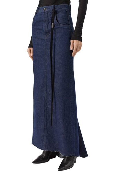 Джинсовая юбка ANN DEMEULEMEESTER темно-синего цвета по цене 79950 руб., арт. B0010214/FA586, фото 3 Джинсовая юбка ANN DEMEULEMEESTER, арт. B0010214/FA586, фото 3