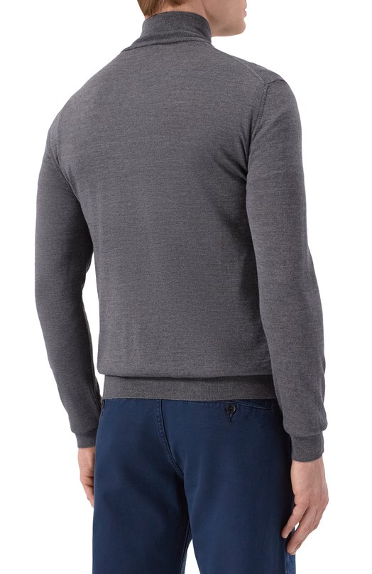 Джемпер из шерсти и шелка Andrea Campagna M5625-5306 Серый  M5625-5306 Фото 4