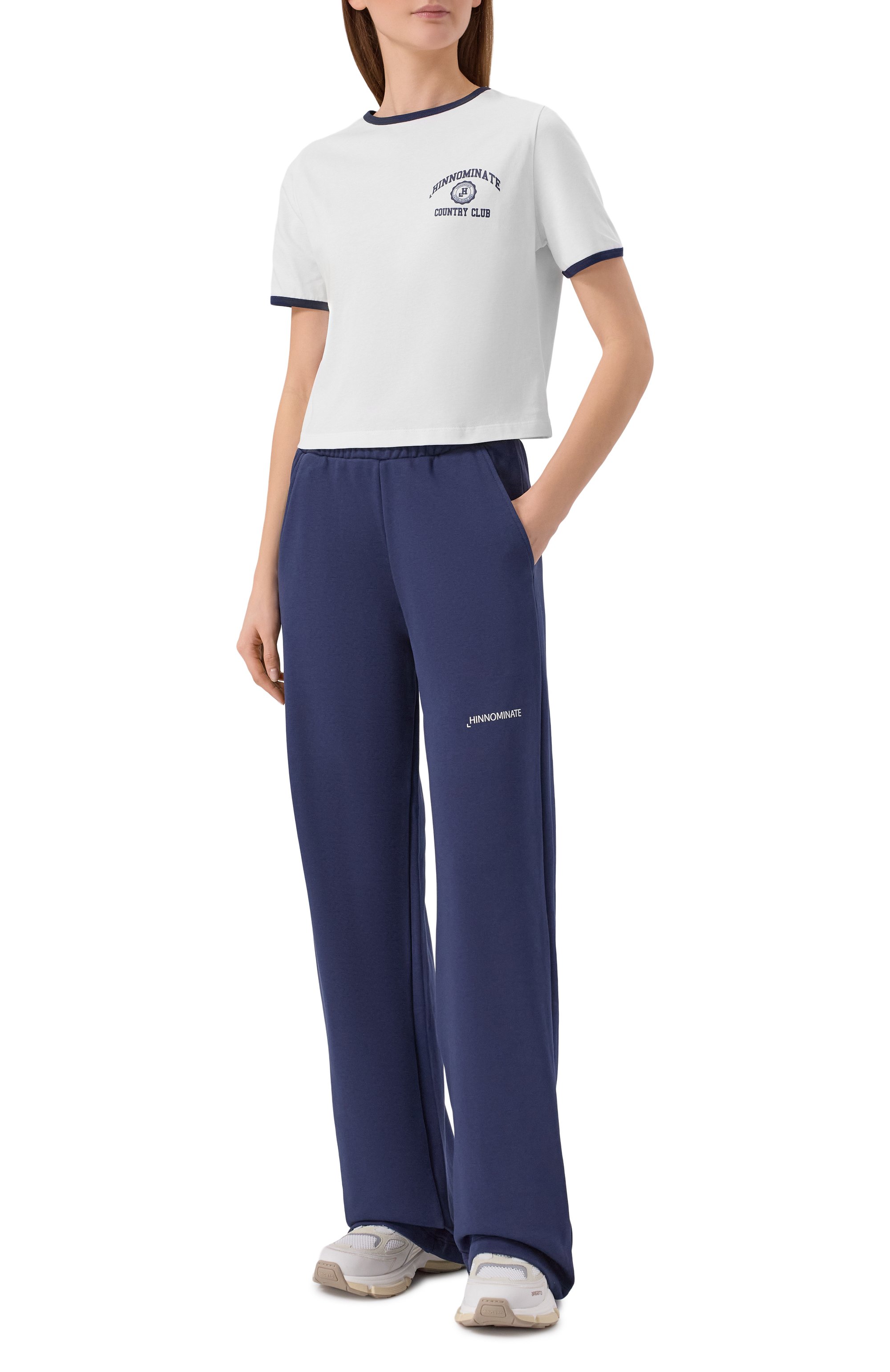 Хлопковые брюки HINNOMINATE, арт. HMABW02375, фото 2