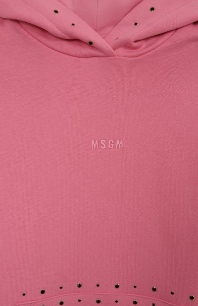 Хлопковое худи MSGM KIDS, арт. F5MSJGHS147, фото 3
