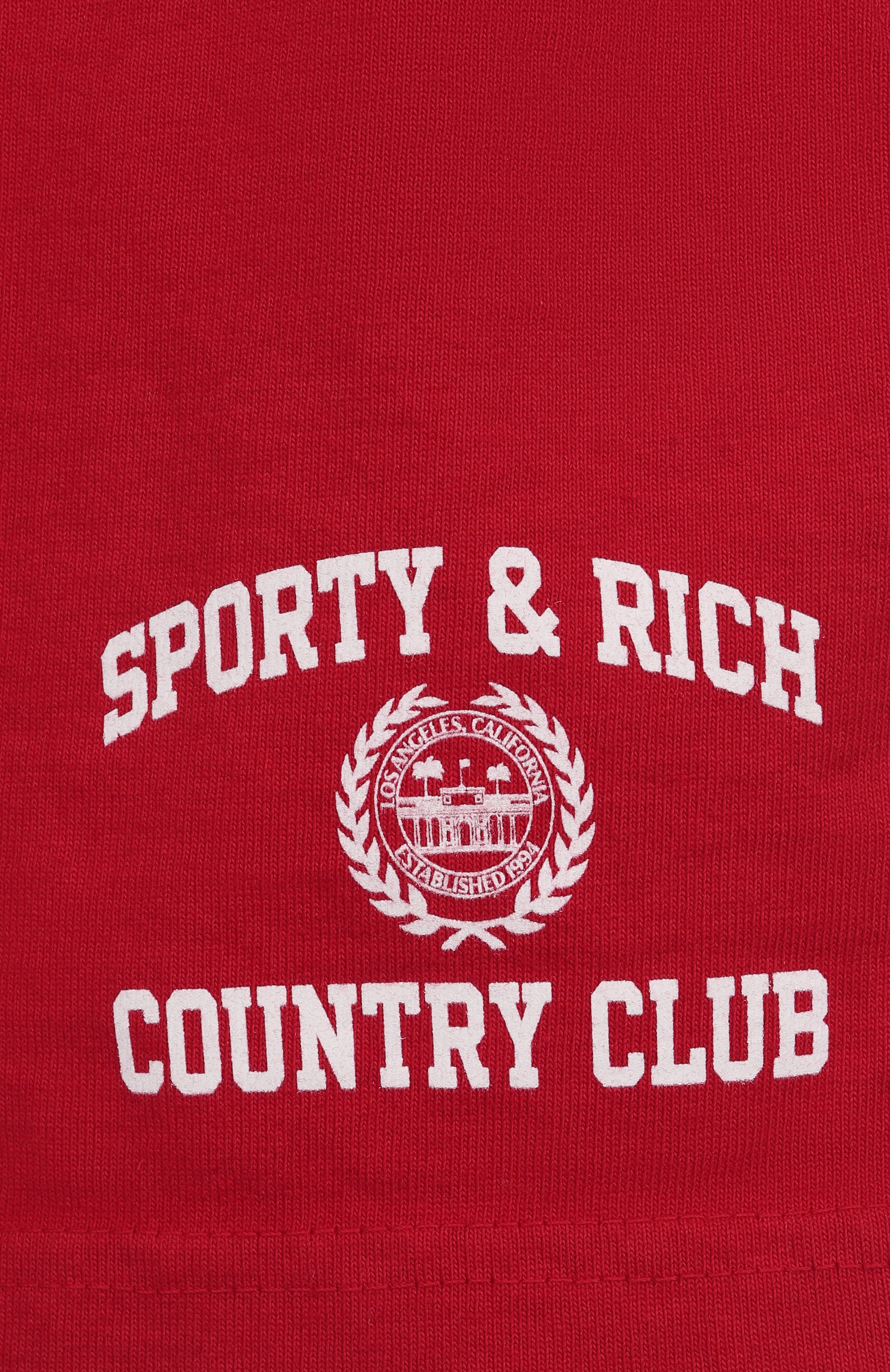 Хлопковые шорты SPORTY AND RICH, арт. SH037606218RE15, фото 6