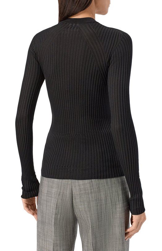 Шелковый кардиган Jil Sander J04HP0006/J16137 Чёрный  J04HP0006/J16137 Фото 4