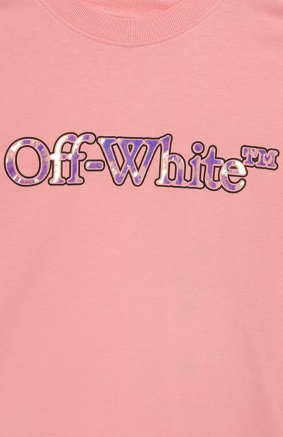 Хлопковая футболка OFF-WHITE, арт. 0GAA001S25JER001/4-12, фото 3