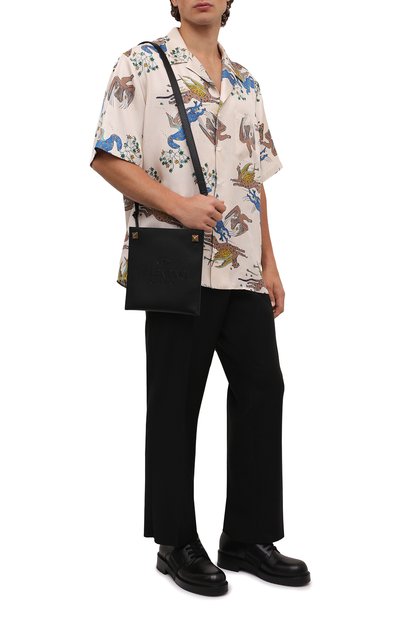 Кожаная сумка identity VALENTINO черного цвета по цене 108000 руб., арт. XY2B0A82/ZBT, фото 3 Кожаная сумка identity VALENTINO, арт. XY2B0A82/ZBT, фото 3