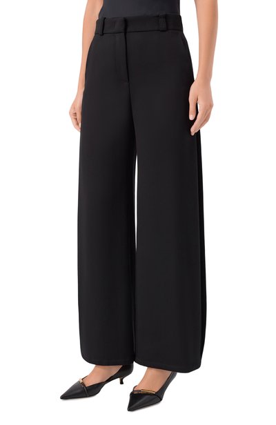 Шерстяные брюки GIORGIO ARMANI черного цвета по цене 215000 руб., арт. GW003478/TE10936, фото 3 Шерстяные брюки GIORGIO ARMANI, арт. GW003478/TE10936, фото 3