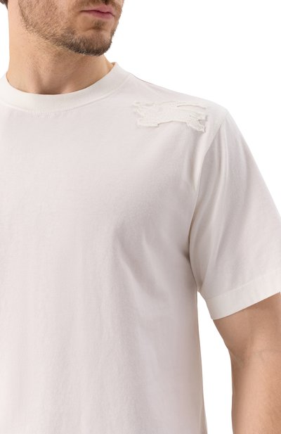 Хлопковая футболка BURBERRY, арт. 8107460, фото 5